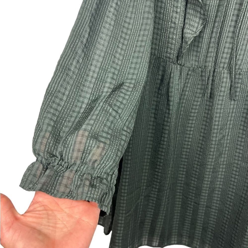 Loft Women’s Size Small Petite Fit and Flare Mini Dress Evergreen Deep Green - Picture 11 of 14